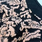 Sugar Lips Tank Top Large Black Pink Floral Peplum Sleeveless Casual Blouse Photo 3