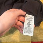 Athleta NWOT Eastbound Half Zip Sweatshirt Black Top Ponte Material Tencel M Photo 2