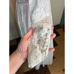 Wedding dress 1950s sheer lace sleeves white button back Photo 5
