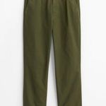 BNWoT Alex Mills Boy Pleated Chino Dark Olive Green Size 10 Photo 0