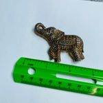 Elephant Jewelry Pin Brooch Textured Multiple Pattern Gold Silver Color Metal Photo 10