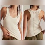 Free People NWT  We the Free Rowan Tank - Tofu Ivory - Medium Photo 1