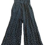 Saltwater Luxe Black Floral Jumpsuit Romper Flowy Boho Size Small Women's Photo 9