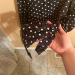 Keepsake the Label black & white polka dot tie sleeve blouse Photo 4