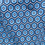 Joe Fresh  Blue Geometric Print Shift dress 6 Photo 2