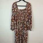 La Ligne x Target | Women's Brown and White Floral Smocked Bodice Size 1X Photo 9