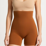 SKIMS  Sculpting High Waist Mid Thigh Shorts Cinnamon‎ Brown Shapewear Size M/L Photo 0
