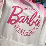 None Barbie Pink and White Gradient Hoodie Photo 3