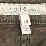Joie  JEANS Women’s Olive Green Malbi Cargo Pocket Jogger Jeans Size 26 Photo 2
