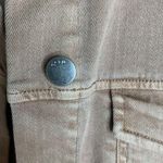 Ecru  light brown denim jacket with fray hem size XL minimalist normcore Photo 4