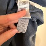 MOTHER The Cold Shoulder Fray Top in Shadow Blue Photo 10