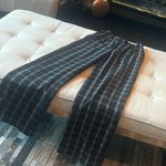 Jolt Criss Cross Waist Plaid Straight Leg Pant Size XS Photo 0