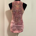 EUC Fleurish Pink and Yellow Floral Paisley Tank size medium Photo 4