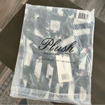 Revolve  Plush PJ Set in Black & White Jungle Stripe Photo 2