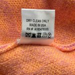 Brandon Maxwell Floral Gingham Wool Crewneck Sweater Pink Orange Size Large Photo 9