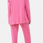 Bershka Pink Boyfriend Oversize Mom Blazer Photo 4