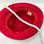 Midnight Velvet 100% Wool Fedora Red Hat with Bow Photo 7