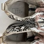 Shu Shop Women's 7 Sneaker Paulina In Natural Snake Print Distressed Suede Upper Photo 6