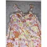 Petal and Pup Floral Print Ruffle Tiered Maxi Dress US size 4 pockets Photo 6