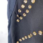 EXPRESS Black Amber Beaded Studded Rockercore Short-sleeved Tee Shirt Top Small Photo 6