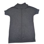 Lands' End Merino Wool Tunic Sweater Dress XL Womens Gray Short Sleeve 489939 Photo 1