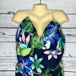 Target NWT Size 24W Tropical Floral Print Ruffle One Piece Bathing Suit Swimsuit Photo 1