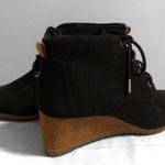 Dr. Scholls black faux suede wedge ankle booties Photo 10