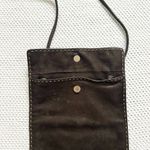Helen Kaminski Brown Nubuck Soft Leather Contrast White Stitch Crossbody Pouch Photo 3