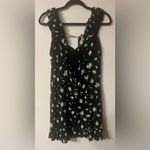 Free People Like A Lady Black Citrus Ruffle Mini Dress Size Medium Photo 5