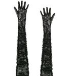 NBD  Estrella Gloves in Black One Size New Womens Opera Length Formal Event Photo 2