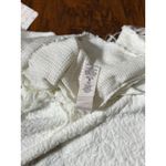 Free People NEW M Ivory Textured Fringe Knit Tank Top Sweater Boho Chic Design Photo 10