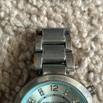 Adrienne Vittadini  womens vintage silver/blue crystal watch one size fits size S Photo 4