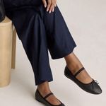 Quince  Italian Leather Mary-Jane Ballet Flat Black Shoes Women's US 8 Photo 0