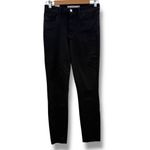 Frank & Eileen Sligo High Rise Skinny Jeans Women’s Size 27 Gold Glitter Waxed Black Photo 2