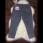 Simple Society  super high rise rhinestone/ distressed faded black denim sz 17/33 Photo 3