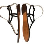 Sam Edelman  Gigi Flat Leather T-Strap Thong Slingback Ankle Strappy Sandals Sz 7 Photo 9