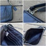 Coach Y2K Black Leather Mini Bag Shoulder Bag Purse Wristlet Photo 5