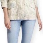 CHAPS Dusty Floral Long Twill Utility Denim Jacket Coat 100% Cotton Size M Photo 0