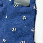 J.Crew  Blue Casual Socks with Soccer Ball Pattern NWT Sz OS Photo 3