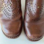 Umberto Raffini Clogs Womens Shoes 40 Brown Leather Studs Die Cut Platform Boho Size 9 Photo 11