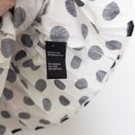 Cliché Womens Top Sz L White Black Polka Dot Puff Sleeve Babydoll Cottage Retro Size L Photo 7