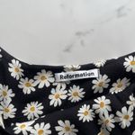 Reformation  Marlowe Mini Slip Dress Daisy Chain Black Sz XL Preppy coquette Y2K Photo 3