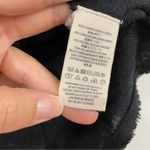 Free People  Black Short Sleeve Flutter Blouse Womens XS Boho Henley Oversized Photo 9