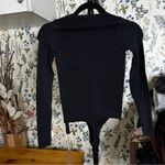 SKIMS  ESSENTIAL CREW NECK LONG SLEEVE BODYSUIT Color Onyx Size S M NWT Photo 4
