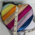 Urban Expression Urban Expressions Rainbow Patchwork Heart Shaped Shoulder Crossbody Bag Photo 13