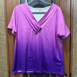 Source Unknown Purple Ombre Women's Top Photo 0