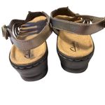 Clarks  Bendables Leather Sandals Metallic Bronze Slingback Comfort Women's 9M Photo 4