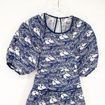 Urban Outfitters NWT Laura Ashley x  Swan Puff Sleeve Mini Dress XS Photo 3