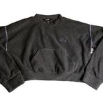 Missguided  Cropped‎ Grey Sweatshirt Women’s Size 4 Photo 0