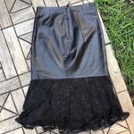 Mayara Sansana Faux Leather With Lace Pencil Skirt Size 6 Photo 6